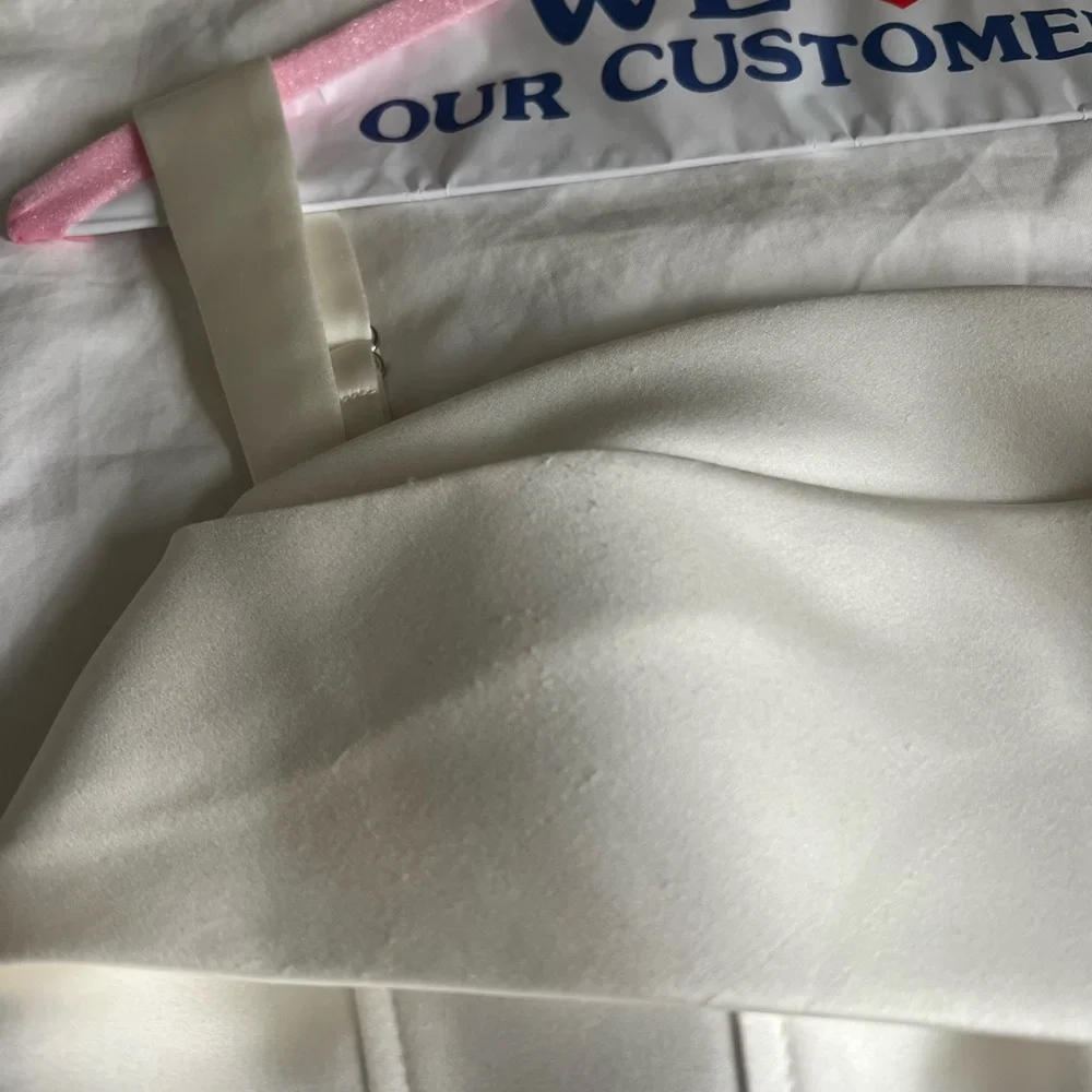 Meshki White Satin Corset Mini Dress - Picture 5 of 8